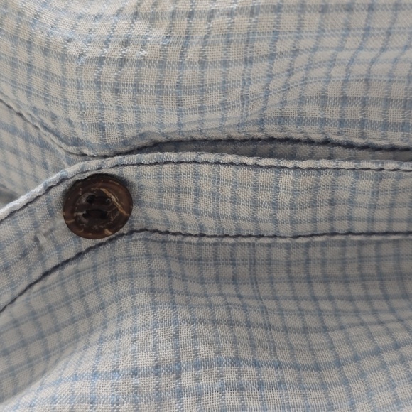 Women's Light Blue Checkered Top - Picture 5 of 9